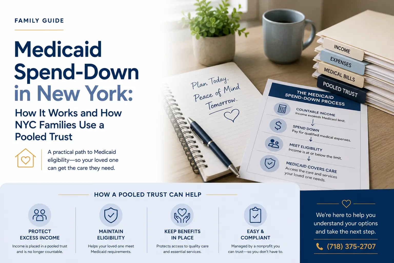 Medicaid Spend-Down in New York: How It Works and How NYC Families Use a Pooled Trust